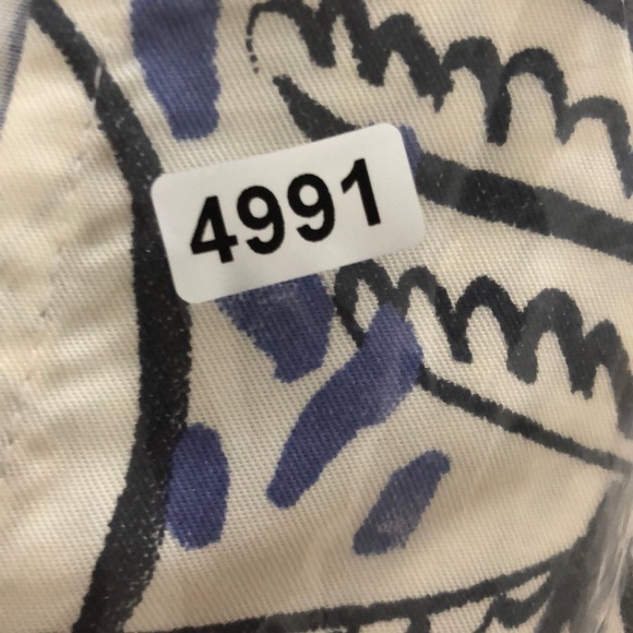 Marine Layer Camila Dress Floral A-Line Mini Black And White Foliage NWT XSmall - Picture 7 of 8